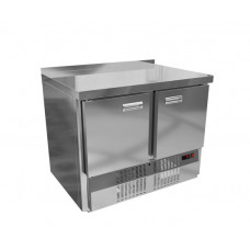 Стол холодильный Kroner СХБ 2-100-70 / с бортом / агрегат снизу