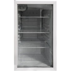 Шкаф холодильный со стеклом Cooleq TBC-85 / белый