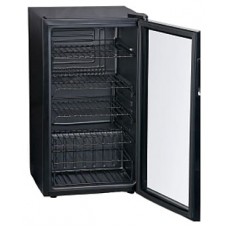 Шкаф холодильный со стеклом Cooleq TBC-85 / чёрный