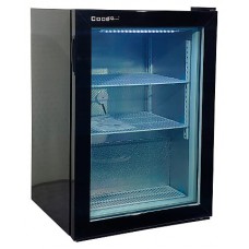 Шкаф морозильный со стеклом Cooleq UF100G / чёрный