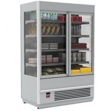 Витрина холодильная «Полюс» FC 20-07 VV 1,3-1 (распашные двери) 9006-9005