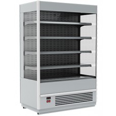 Витрина холодильная «Полюс» FC20-07 VM 1,3-2 (Carboma Cube 1930/710 ВХСп-1,3) (9006-9005) серо-чёрная 1802056p