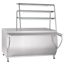 Прилавок для горячих напитков Abat ПГН-70Т-01 / нерж. / линия «Премьер» / арт. 21000802399