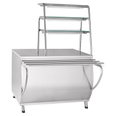 Прилавок для горячих напитков Abat ПГН-70Т / нерж. / линия «Премьер» / арт. 21000801069
