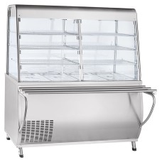 Прилавок для холодных закусок Abat ПВВ(Н)-70Т-С-01-НШ / нерж. / линия «Премьер» / арт. 21000007761