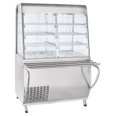 Прилавок для холодных закусок Abat ПВВ(Н)-70Т-С-НШ / нерж. / линия «Премьер» / арт. 21000007760