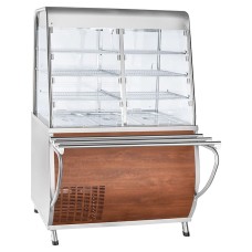 Прилавок для холодных закусок Abat ПВВ(Н)-70Т-С-НШ / кашированный металл / линия «Премьер» / арт. 21000007760