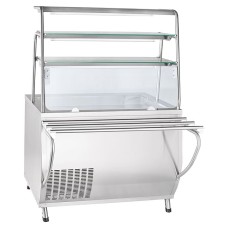 Прилавок для холодных закусок Abat ПВВ(Н)-70Т-НШ / нерж. / линия «Премьер» / арт. 21000007758