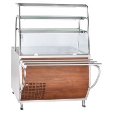 Прилавок для холодных закусок Abat ПВВ(Н)-70Т-НШ / кашированный металл / линия «Премьер» / арт. 21000007758