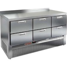 Стол с холодильным шкафом Hicold GNE 222/TN / с бортом / среднетемпературный