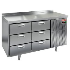 Стол холодильный с бортом Hicold GN 33/TN