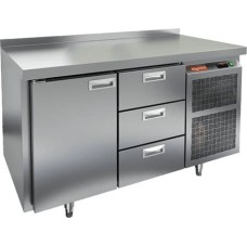 Стол холодильный с бортом Hicold GN13/TN