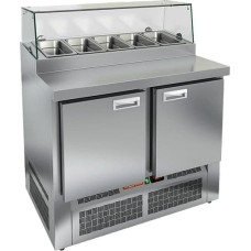 Стол для пиццы Hicold PZE2-11GN (1/6) стекло
