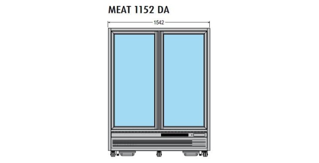 Шкаф холодильный островной Tecfrigo Meat 1152 DA серебро