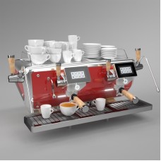 Рожковая кофемашина Astoria SAEP/2 Storm 4000 / красный / хром