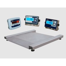 Весы платформенные низкопрофильные  MAS PM4RЕ-0.6 (с индикатором на стойке) / RS-232