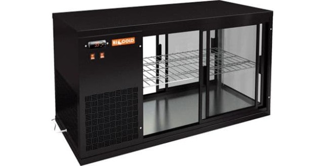 Витрина Hicold VRL T 1300 L Black
