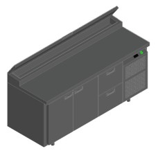 Стол для пиццы Hicold PZ2-112/GN (1/6H)