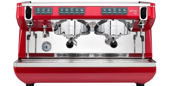 Рожковая кофемашина Appia Life 2GR V / красный / экономайзер / высокая группа / 1Ф. 165649