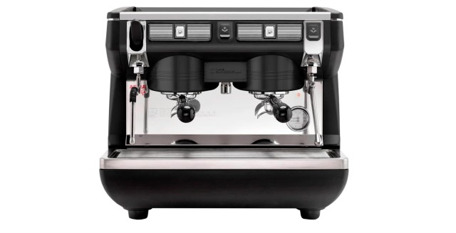 Рожковая кофемашина Nuova Simonelli Appia Life Compact 2 Gr S / чёрная / высокие группы / экономайзер / полуавтомат 167633