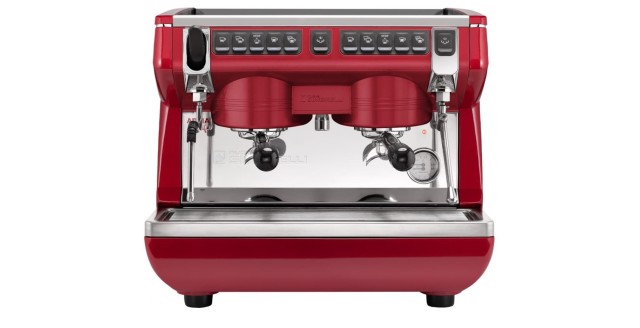 Рожковая кофемашина Appia Life Compact 2GR V / красный / экономайзер / высокая группа / 1Ф. 167632