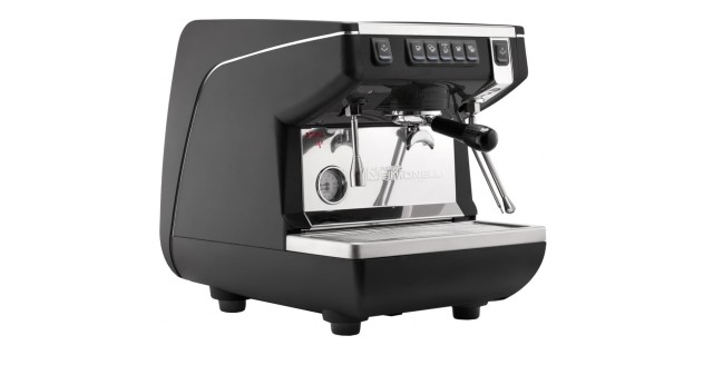 Рожковая кофемашина Nuova Simonelli Appia Life 1Gr V чёрная / высокая группа / автомат 167516