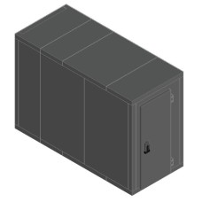 Камера морозильная 100 мм Polair КХН-7,34 1400 × 3200 × 2240