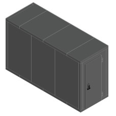 Камера морозильная 100 мм Polair КХН-8,81 1400 × 3800 × 2240