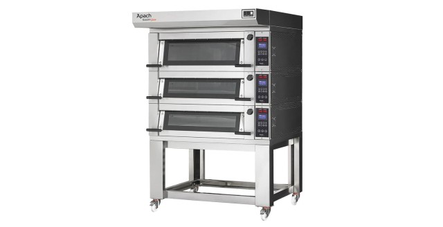 Печь подовая с подставкой без направляющих Apach Bakery Line E2PSK2L DPBI-T без пароувлажнения