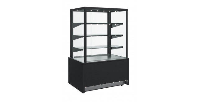 Витрина кондитерская KC70 VM 1,3-1 9006-9005 (ВХСВ-1,3Д Carboma Cube Техно) 