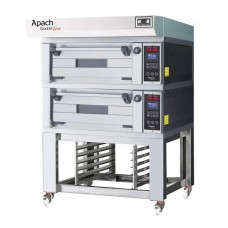 Печь подовая для пиццы с подставкой с направляющими Apach Bakery Line E2L2PZS DPBI-T