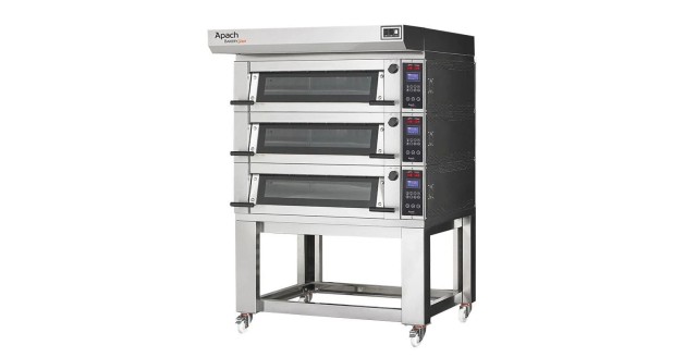 Печь подовая с подставкой без направляющих без колес Apach Bakery Line E2K7L DP