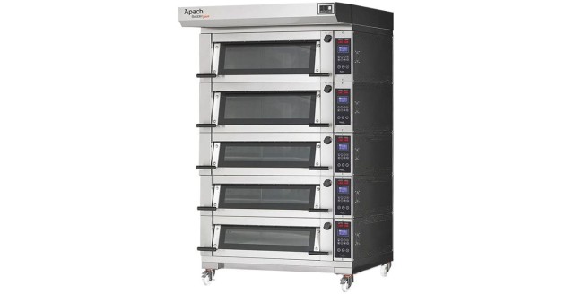 Печь подовая с подставкой без направляющих Apach Bakery Line E2K8L DPBI-T