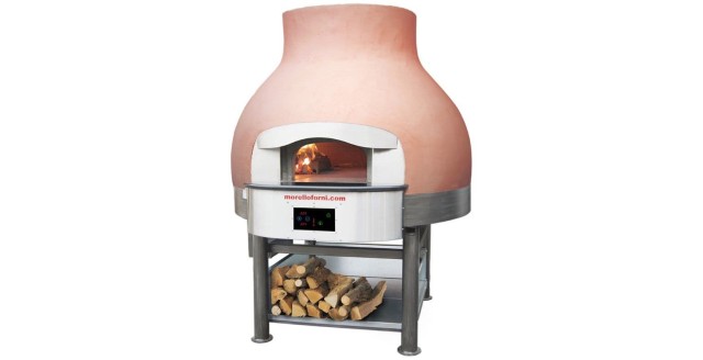 Печь для пиццы дровяная со вспомогательной газовой горелкой Morello Forni MIX110 Vulcano Basic