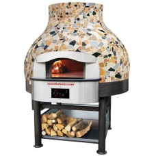 Печь для пиццы дровяная со вспомогательной газовой горелкой Morello Forni MIX110 Vulcano Mosaic