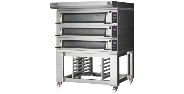 Печь подовая с подставкой с направляющими Apach Bakery Line E2218PA + E2118PZS DPBI-T