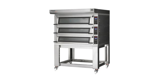 Печь подовая без козырька с подставкой с направляющими Apach Bakery Line E4LK2S DP