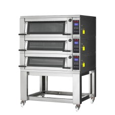 Печь подовая без козырька с подставкой без направляющих Apach Bakery Line E4K9L DPBI-T