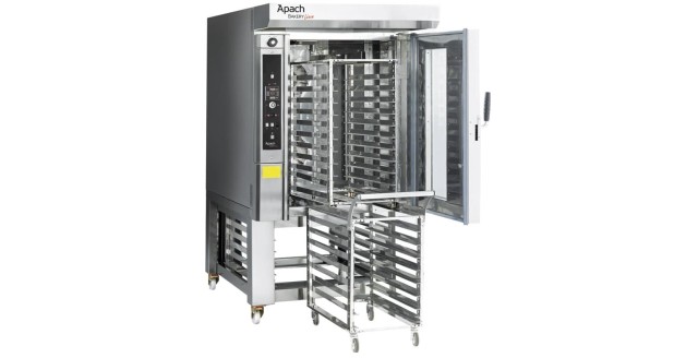 Печь миниротационная электрическая с подставкой с направляющими Apach Bakery Line C46ES DPTA