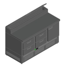 Стол для пиццы Hicold PZE2-221/GN (1/6H)