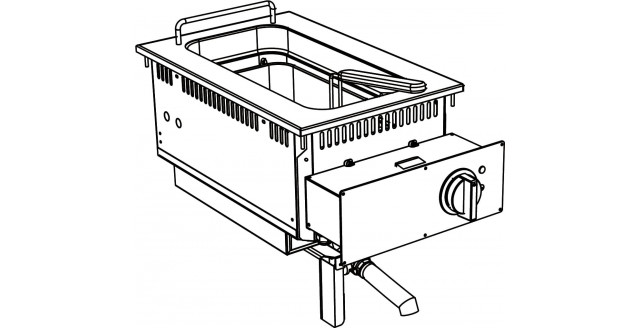 Фритюрница встраиваемая Apach Chef Line SLDI7FRIE4S15 (700-я серия)