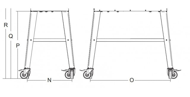 СТEНД Д/КУТТЕРА KATANA 12 И KATANA 12VV С КОЛЕСАМИ