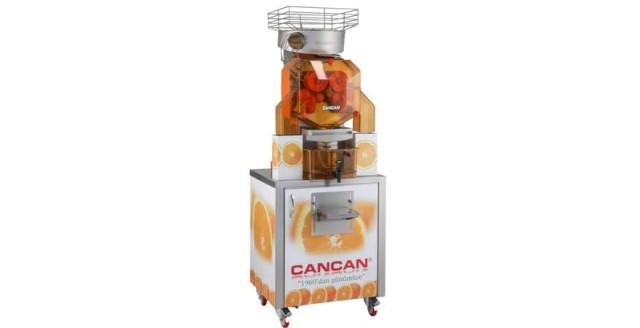 Соковыжималка автоматическая для апельсинов CanCan 38 / с ёмкостью / на тележке