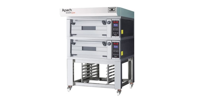 Печь подовая для пиццы с подставкой с направляющими Apach Bakery Line E22PZS DPBI-T