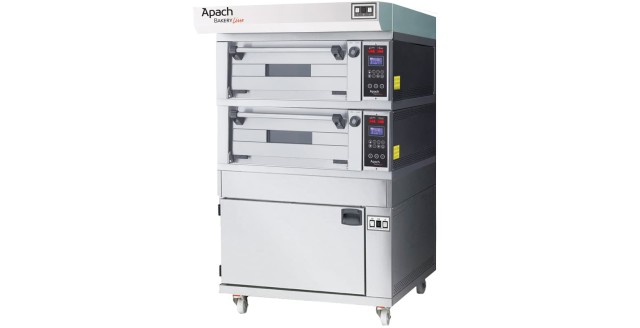 Печь подовая для пиццы с расстойкой Apach Bakery Line E4L2PZP DPBI-T
