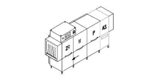 Машина посудомоечная Dihr RX 326 AS DX / DDE / HRP30 / деление 2 части