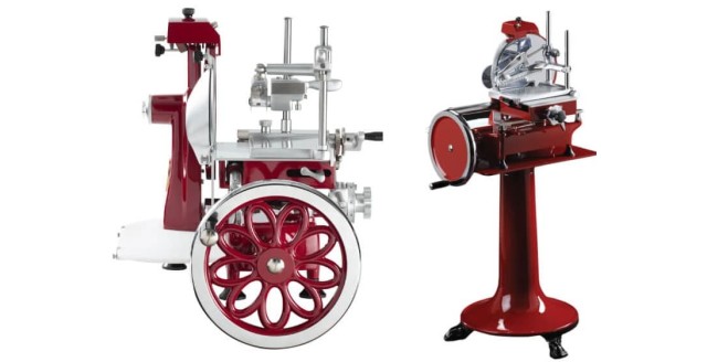Слайсер R.G.V. Style 900 300/S красный + ручка Flower Flywheel + подставка