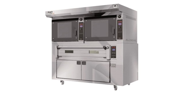 Печь конвекционная с подом с расстойкой Apach Bakery Line 2K5P60P DP+E4L18PA DPBI-T