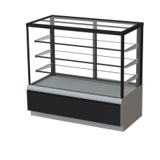 Витрина кондитерская Kayman K-ВК-1300 Люкс «Квадро» / серебро