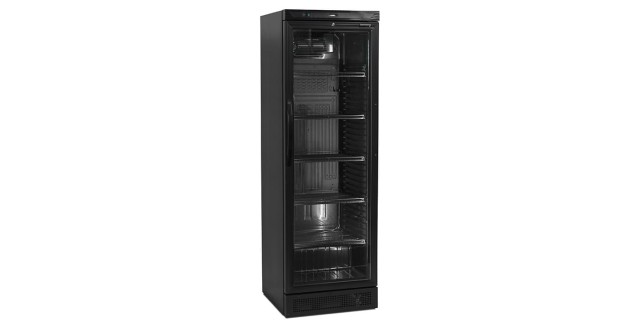 Шкаф холодильный Tefcold CEV425 (чёрный, стекло)